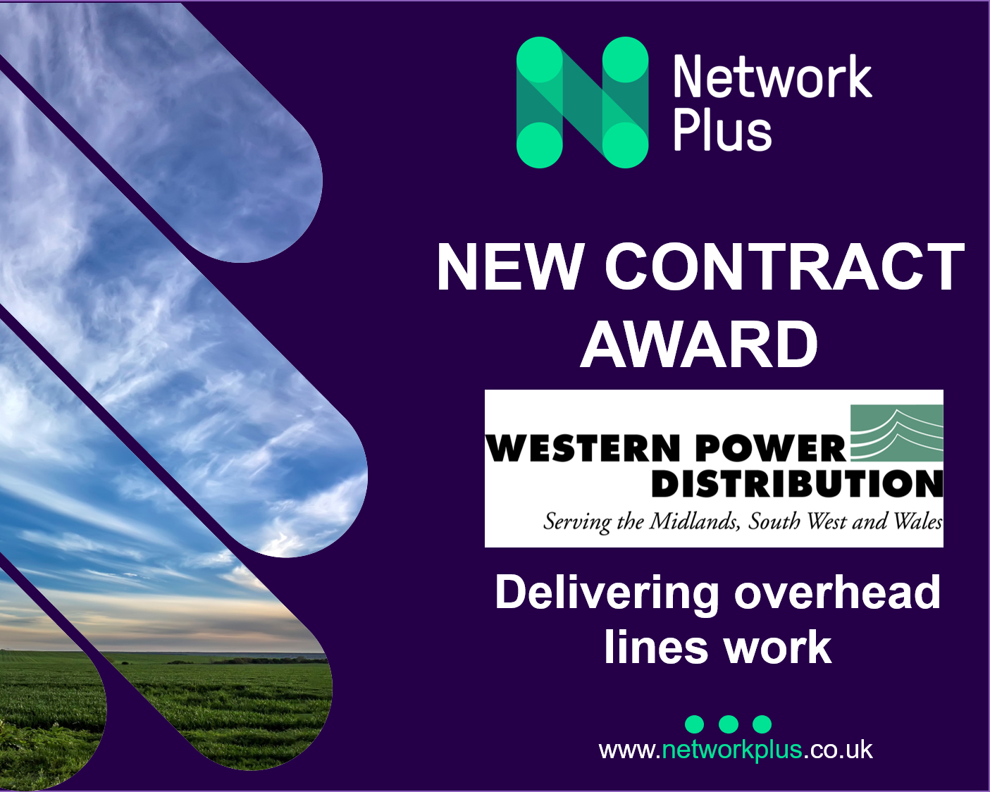 Network Plus awarded overhead line contract by Western Power Distribution